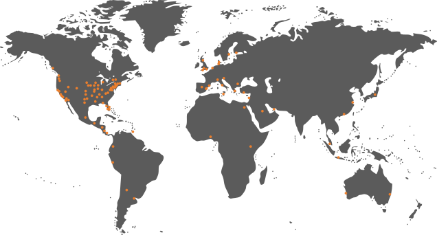 Go to our website to view our interactive map, showcasing our video analytics deployments around the world.