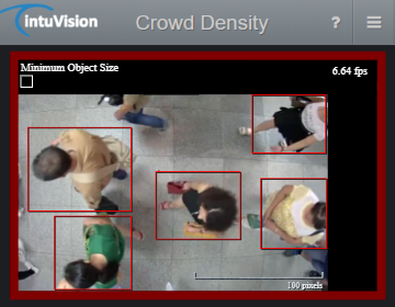 intuVision Edge Crowd Density Detector in use.