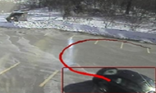 Light-weight video analytics detect vehicle in illegal u-turn.